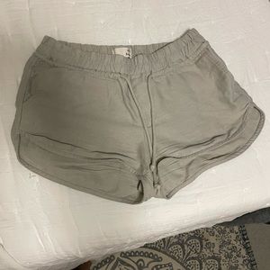 Aritzia Linen Gray Shorts